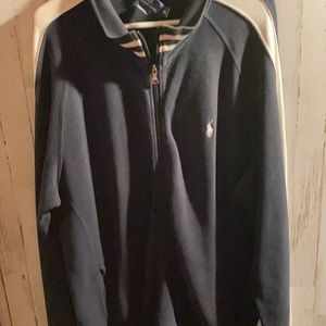 Black n white XL polo Ralph Lauren track suit top